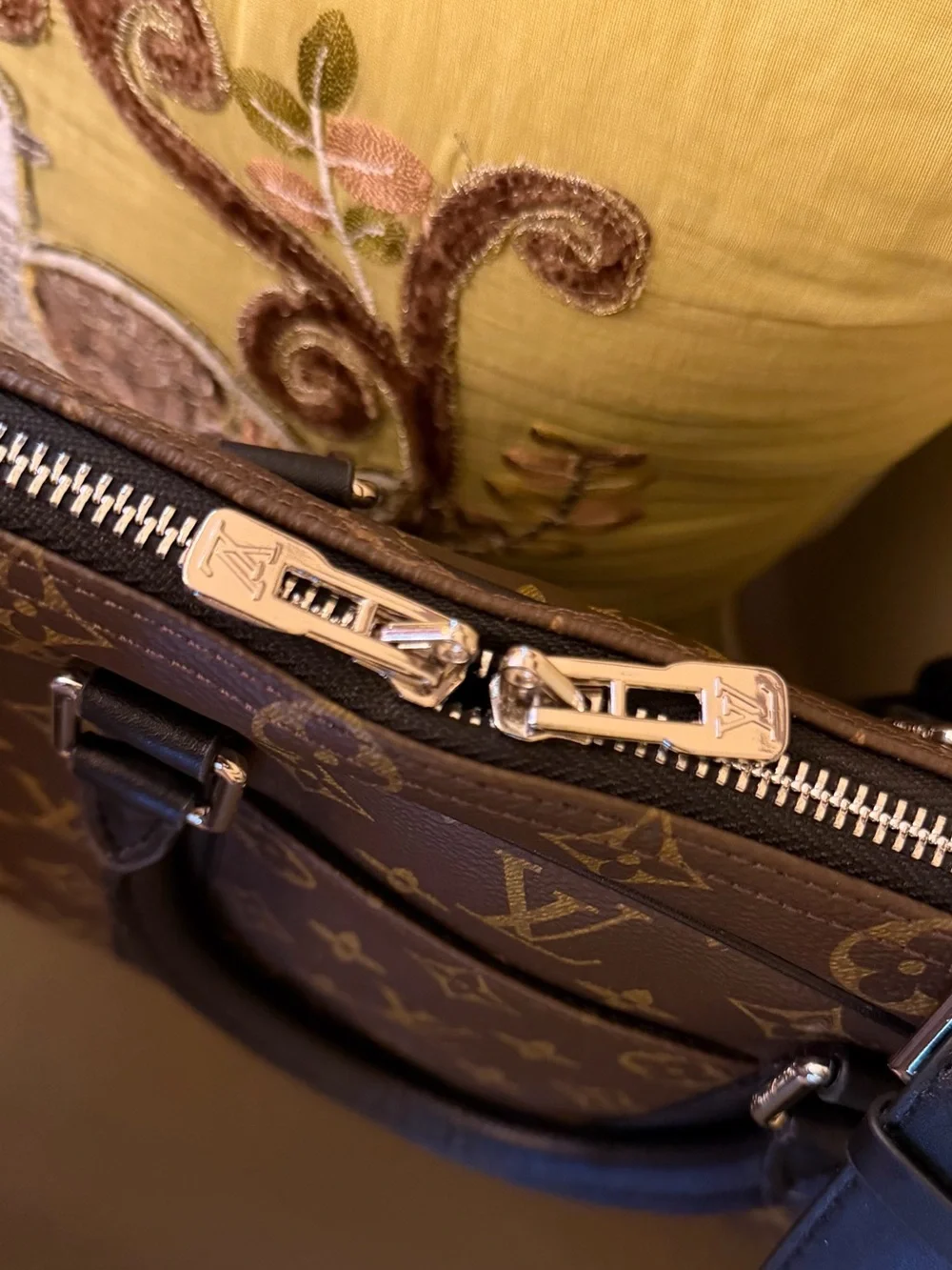 Luxury Brown Monogram Laptop Tote Bag
